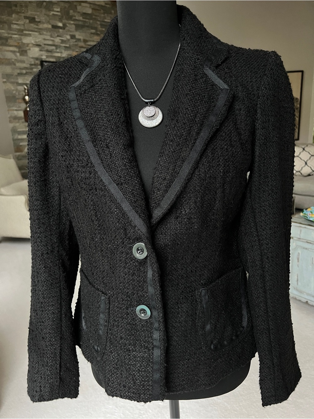 George Black Bouclé Blazer Jacket